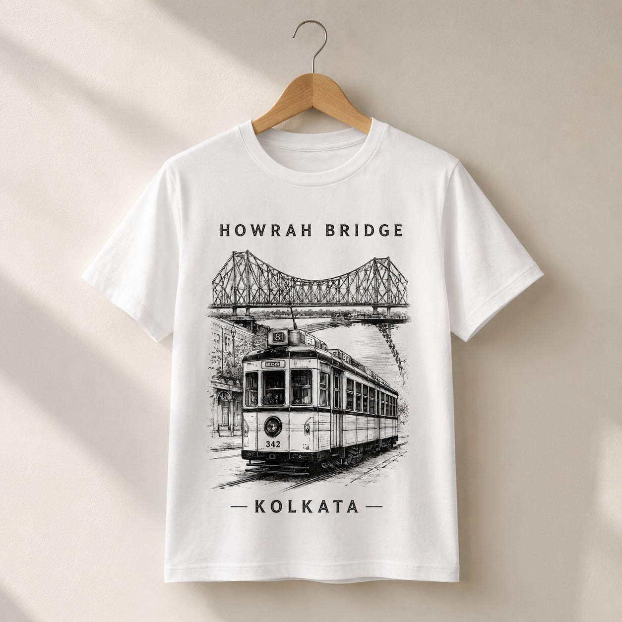 Howrah Bridge Kolkata Graphic T-Shirt