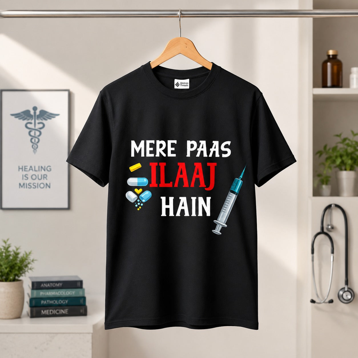 Mere Paas Ilaaj Hain Graphic T-Shirt