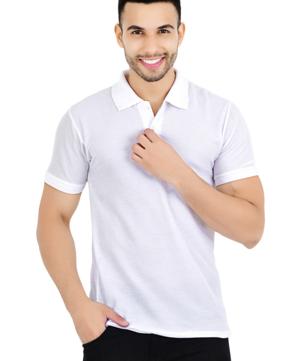 Men Solid Polo Neck Multicolor T-Shirt Pack of 1 Secondary image