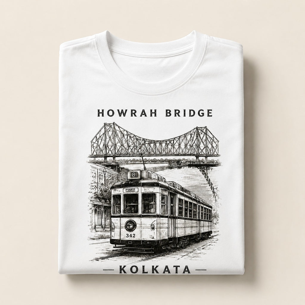 Howrah Bridge Kolkata Graphic T-Shirt