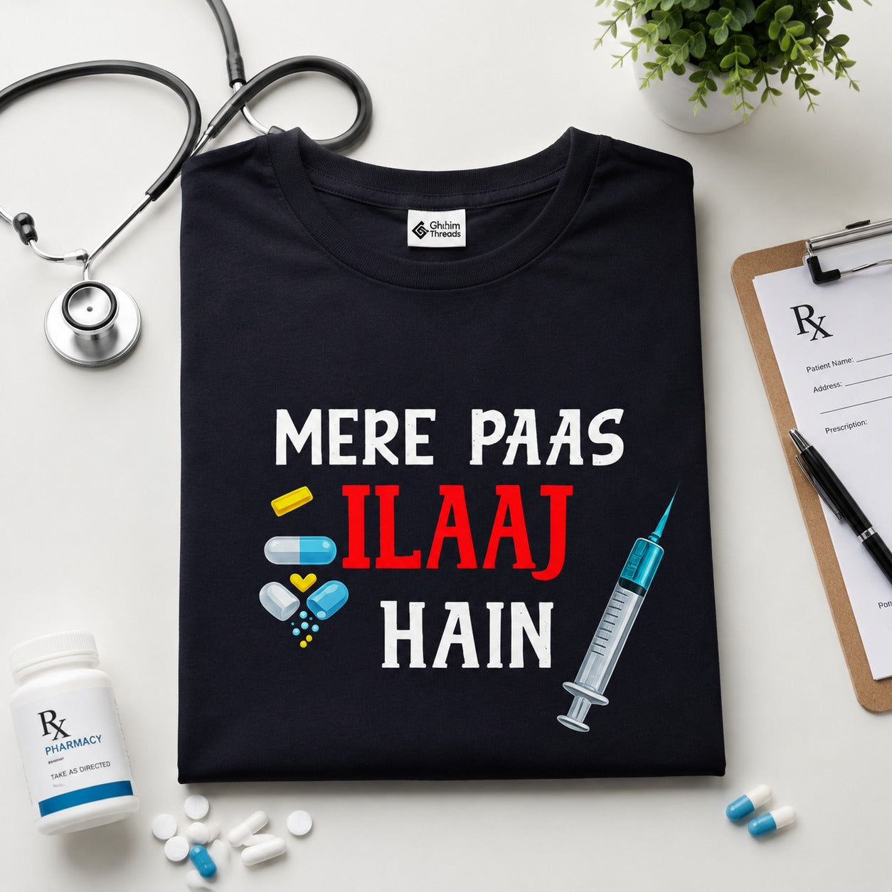 Mere Paas Ilaaj Hain Graphic T-Shirt