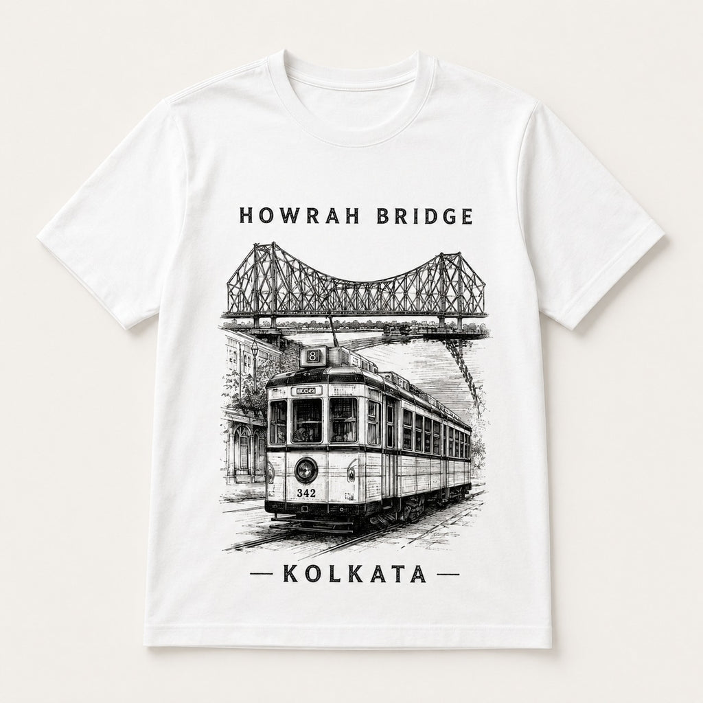 Howrah Bridge Kolkata Graphic T-Shirt