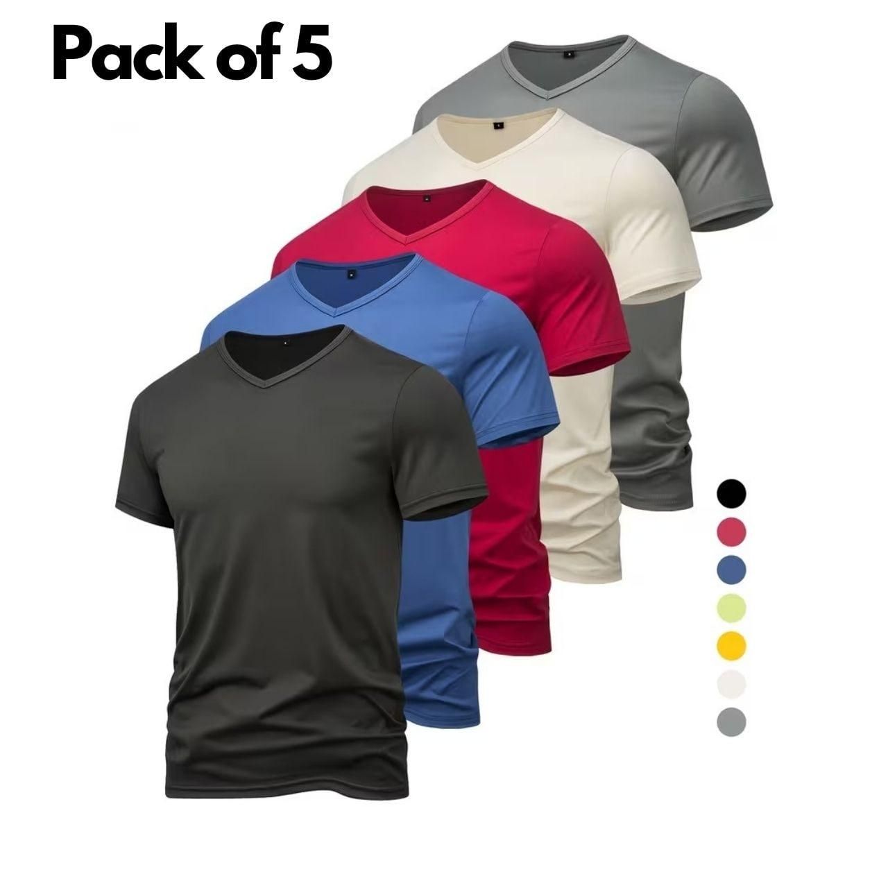 Casual Versatile T-Shirts Pack of 5 Main image