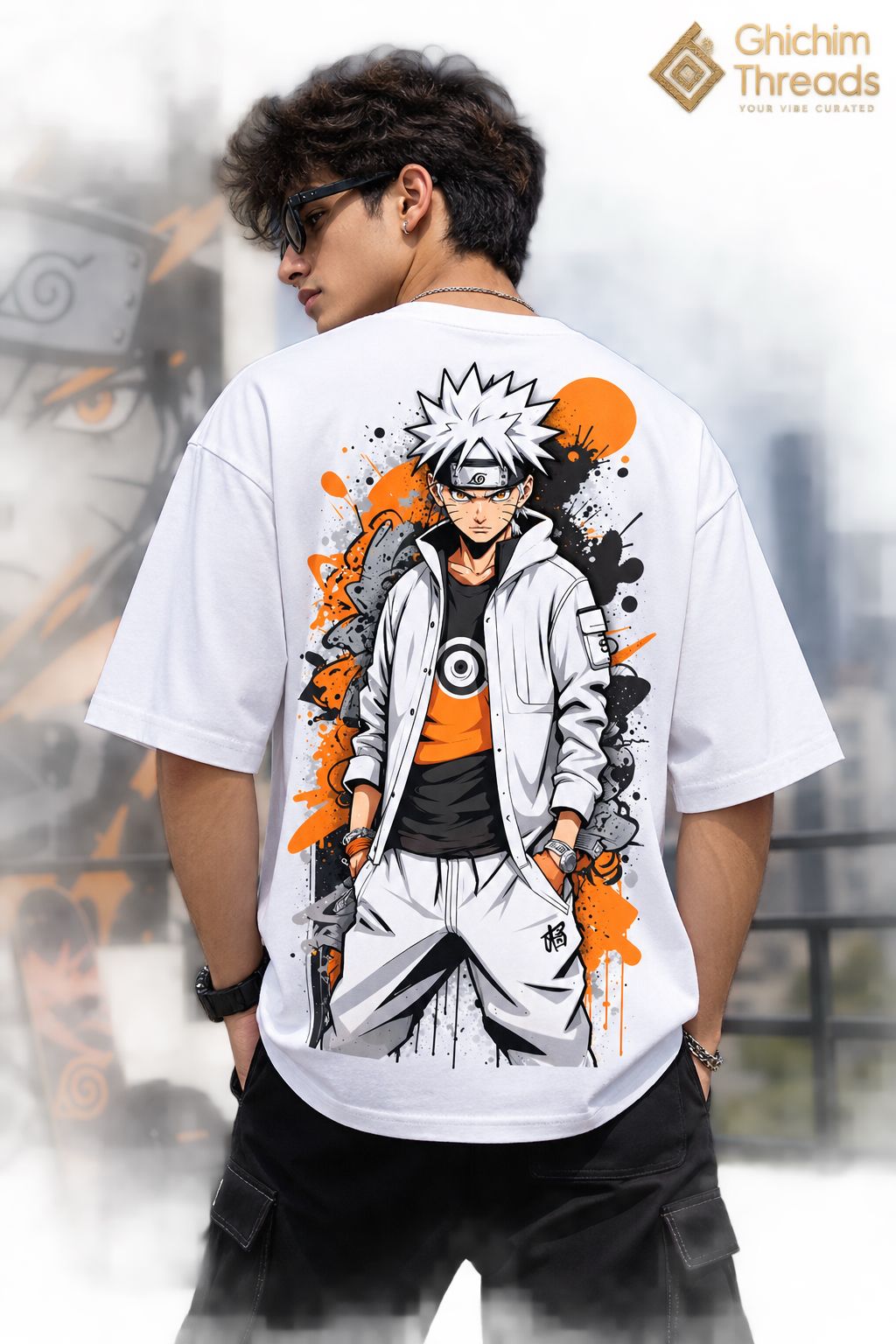 Anime Drip 210 GSM Oversized Tee