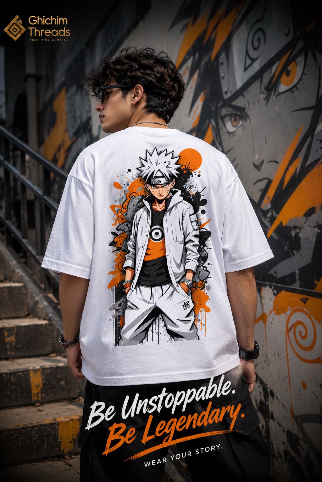 Anime Drip 210 GSM Oversized Tee