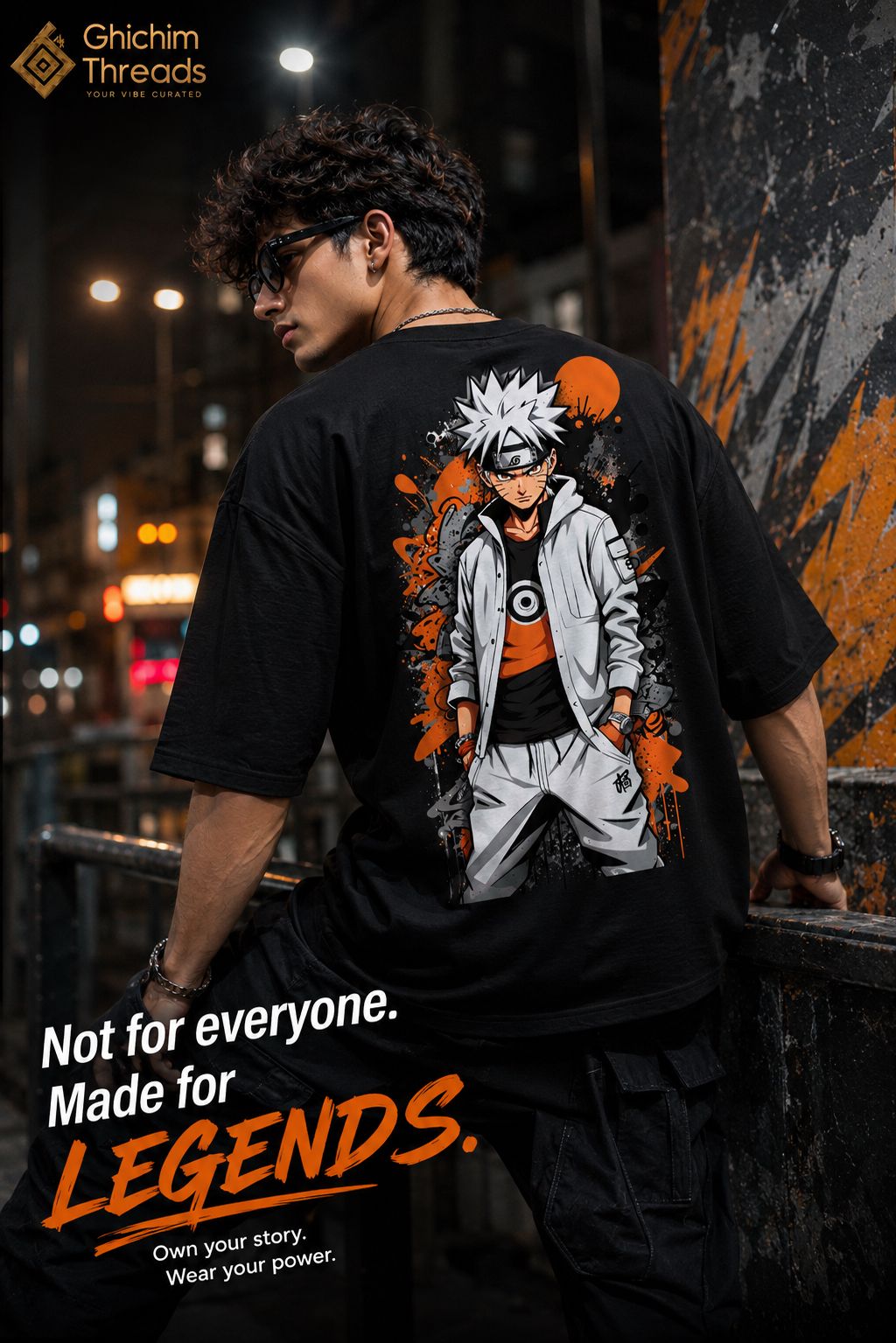 Anime Drip 210 GSM Oversized Tee