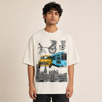 Kolkata Icons Bengali Graphic T-Shirt