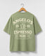 Angelo's Espresso Coffee Oversized Graphic T-Shirt