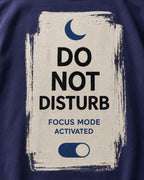 Do Not Disturb Focus Mode Oversized Graphic T-Shirt