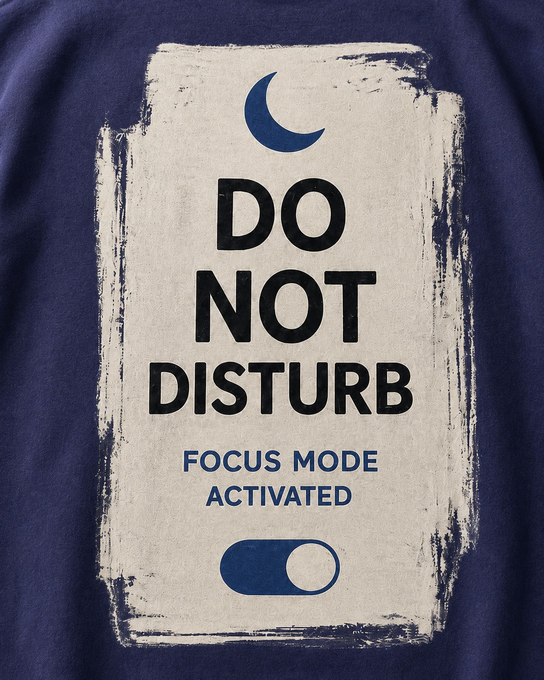 Do Not Disturb Focus Mode Oversized Graphic T-Shirt