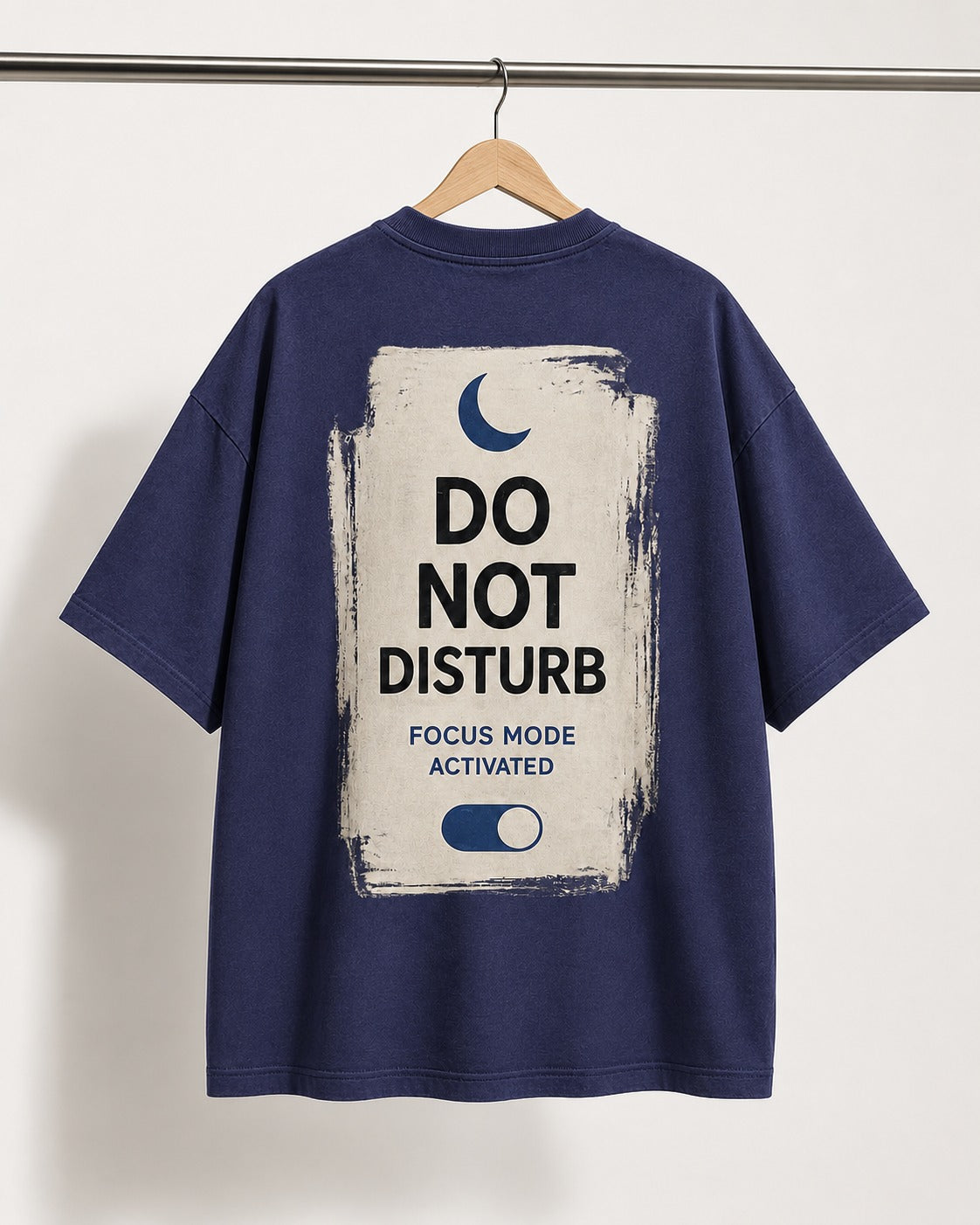 Do Not Disturb Focus Mode Oversized Graphic T-Shirt Main image