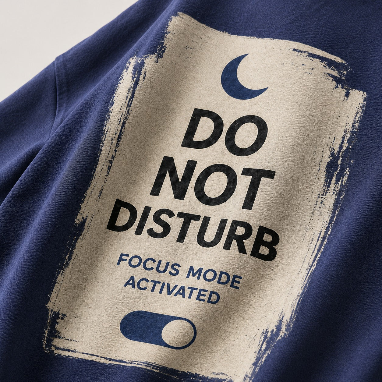 Do Not Disturb Focus Mode Oversized Graphic T-Shirt