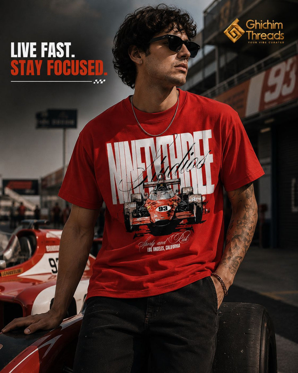 Ninety Three Racing Graphic Regular T-Shirt