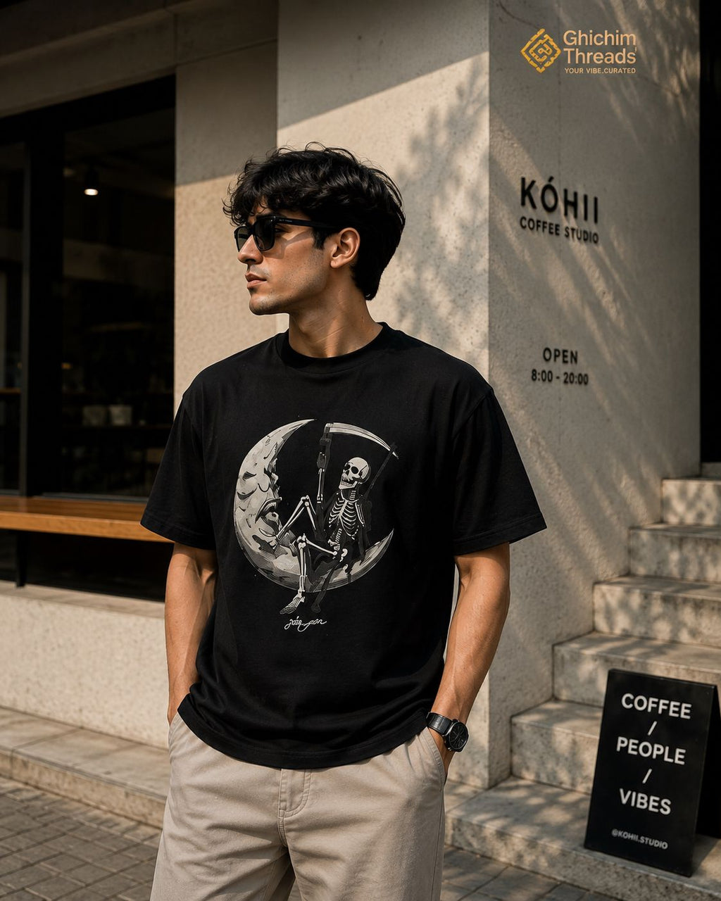 Moonlit Reaper Regular Graphic T-Shirt