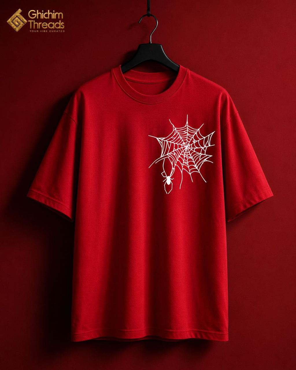 Spider Web Oversized T-Shirt