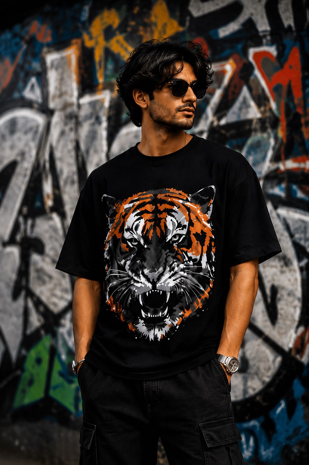 Tiger Oversized Premium T-Shirt – Unleash Your Wild Side