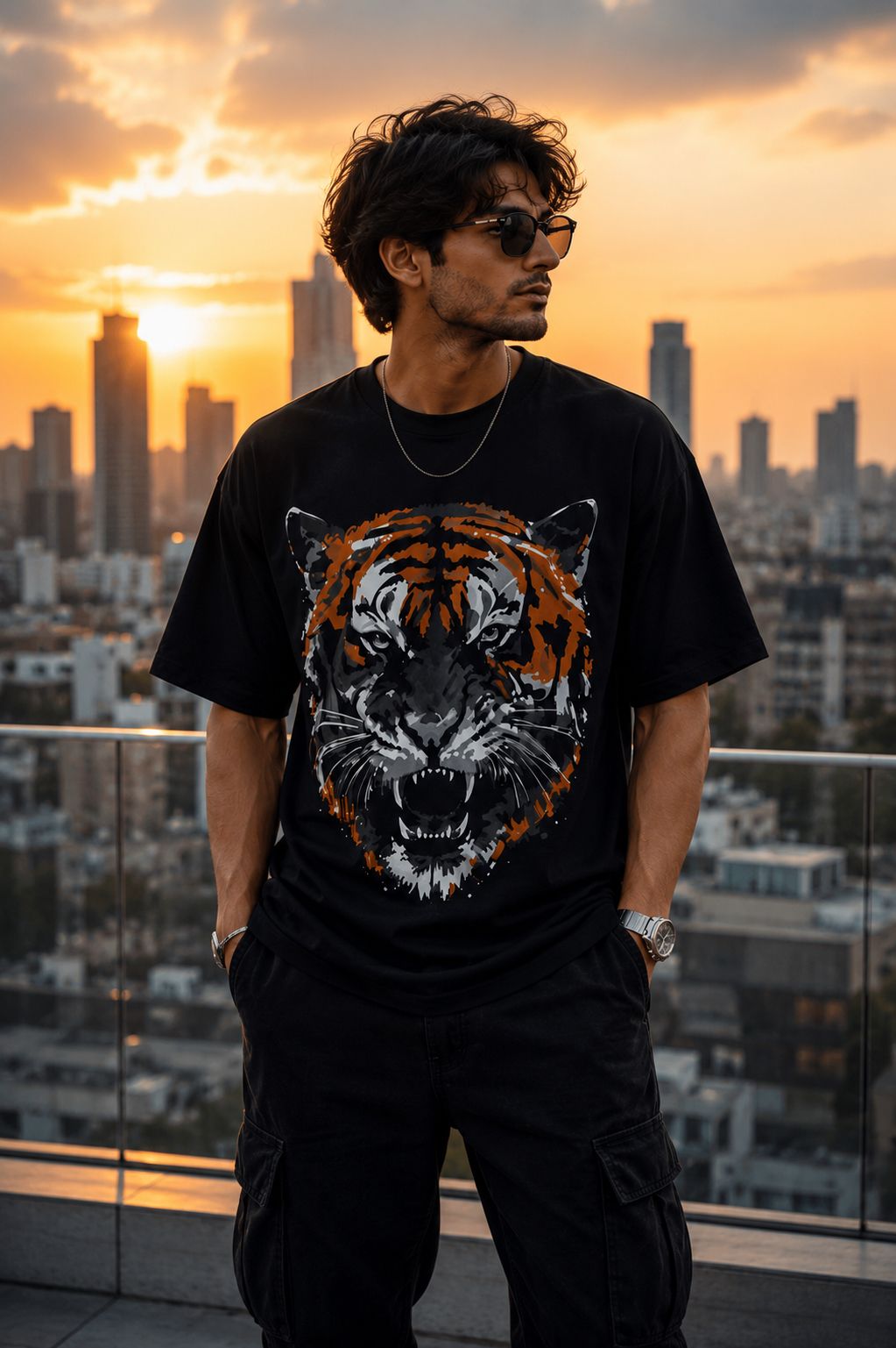 Tiger Oversized Premium T-Shirt – Unleash Your Wild Side