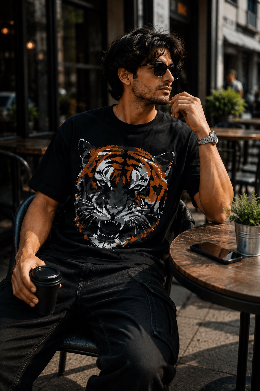 Tiger Oversized Premium T-Shirt – Unleash Your Wild Side
