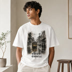 Brishtibheja Kolkata Bengali Tram Graphic T-Shirt