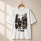 Brishtibheja Kolkata Bengali Tram Graphic T-Shirt