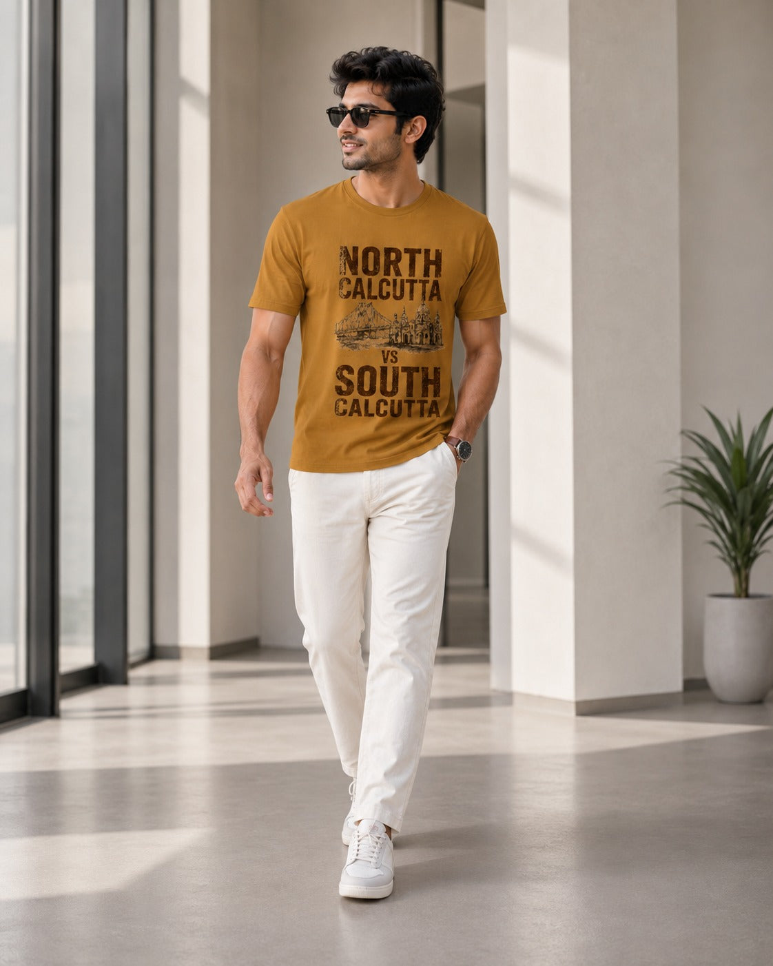 North Calcutta vs South Calcutta Graphic T-Shirt Secondary image