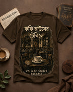 Coffee Houser Table College Street Kolkata Graphic T-Shirt