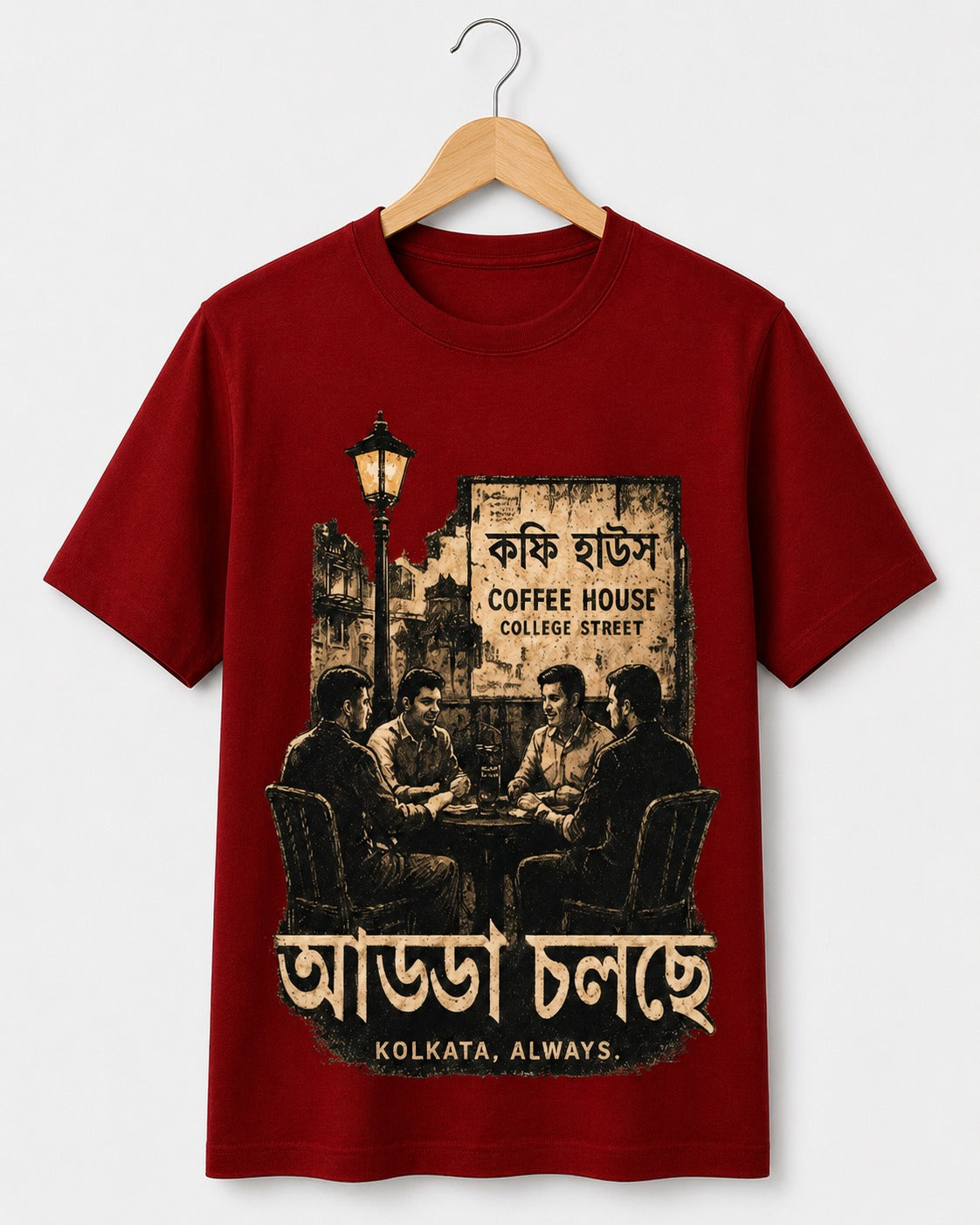 Coffee House Adda Cholche Kolkata Graphic T-Shirt Main image
