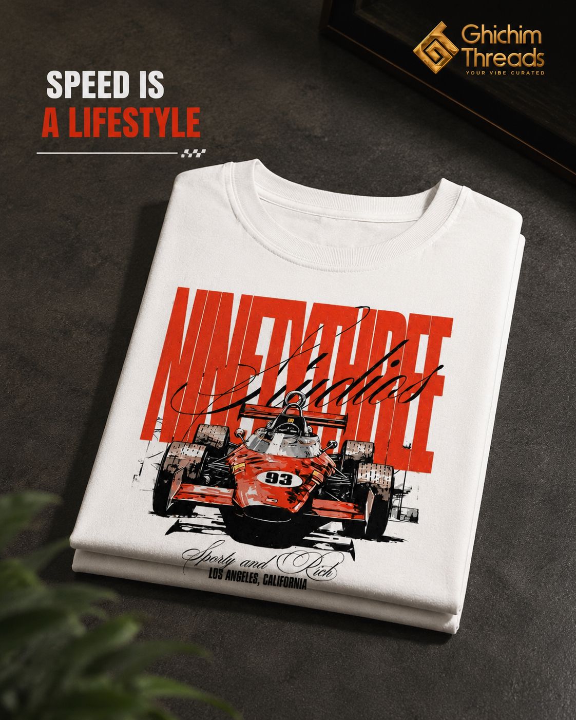 Ninety Three Racing Graphic Regular T-Shirt