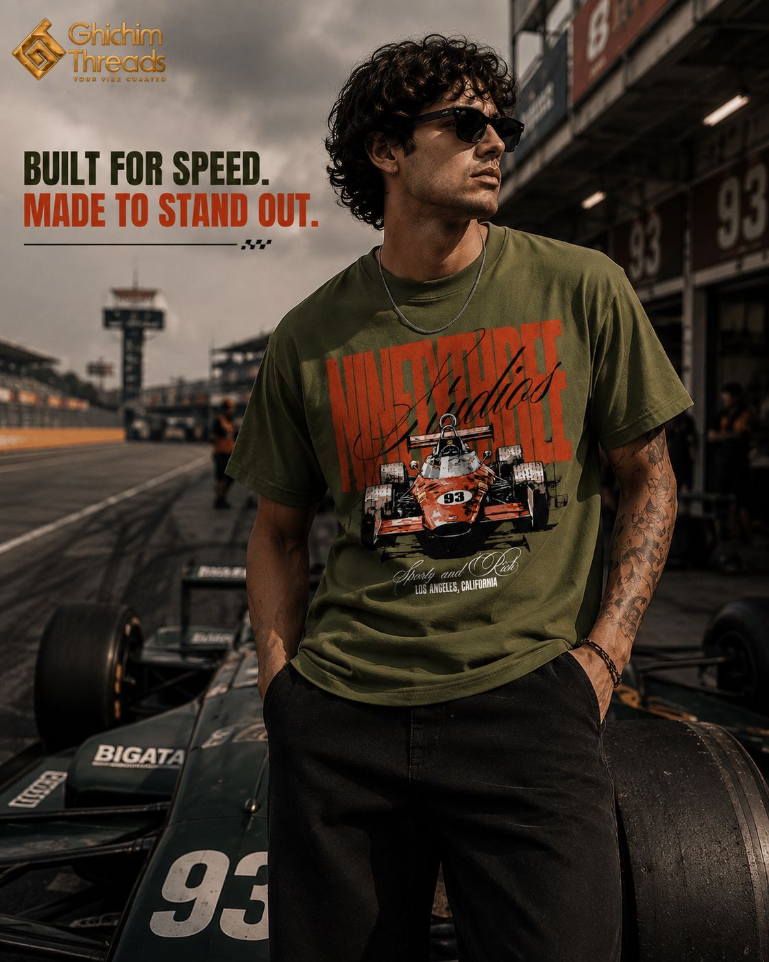Ninety Three Racing Graphic Regular T-Shirt