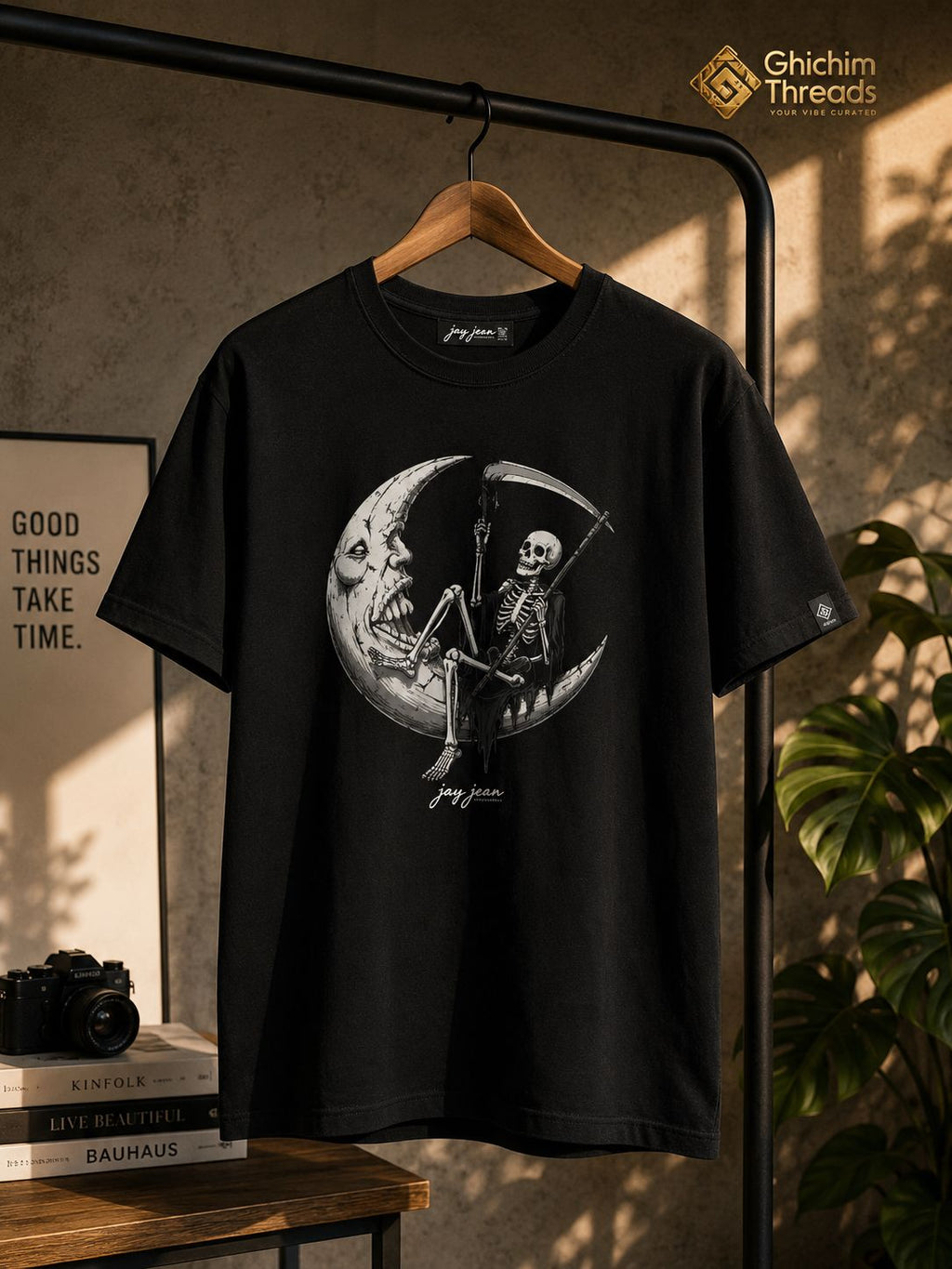 Moonlit Reaper Regular Graphic T-Shirt