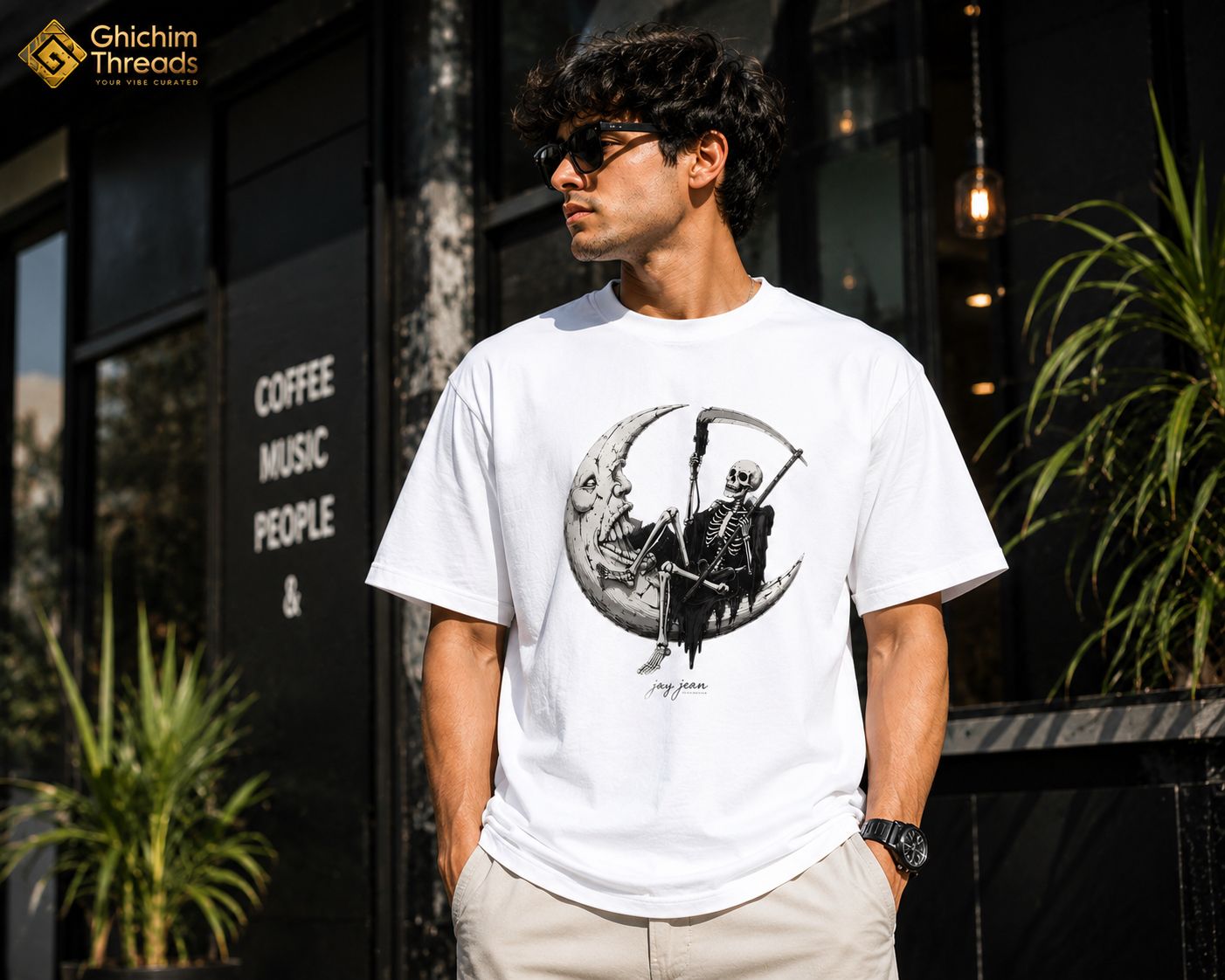 Moonlit Reaper Regular Graphic T-Shirt