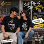 His Peace Her Home – Couple Matching T-Shirt Set ❤️