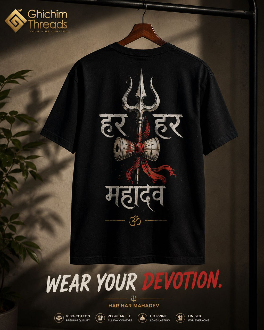 🔱 Mahadev Divine Collection — Regular Fit T-Shirt