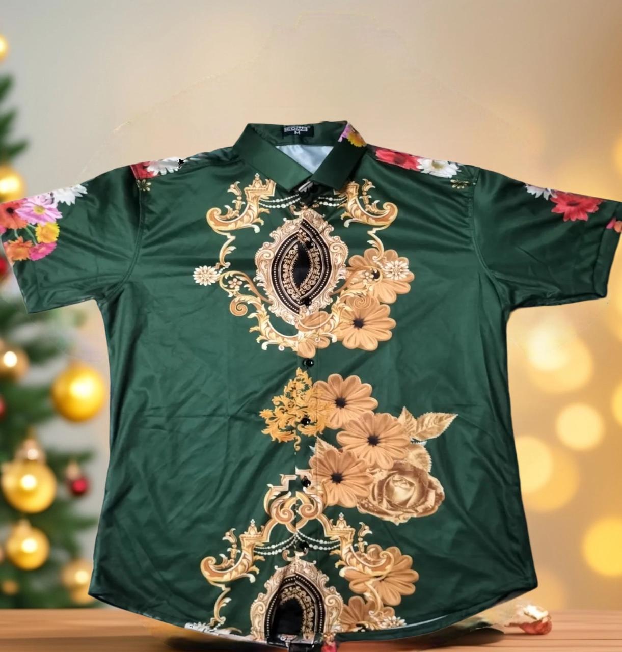 Men Regular Fit Pushpa Printed Casual Shirt Secondary image