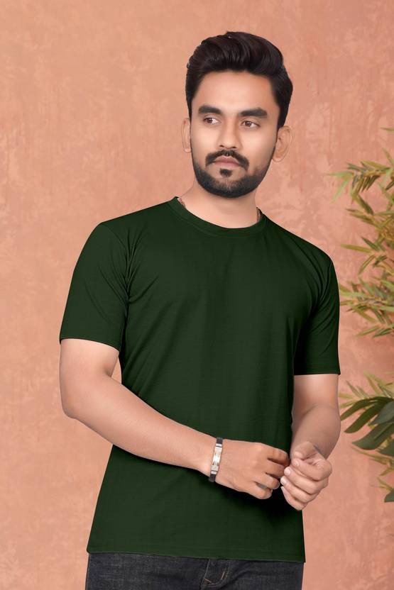 Mens Round Neck Plain Half Sleeve T-shirts (Pack Of 2) Secondary image