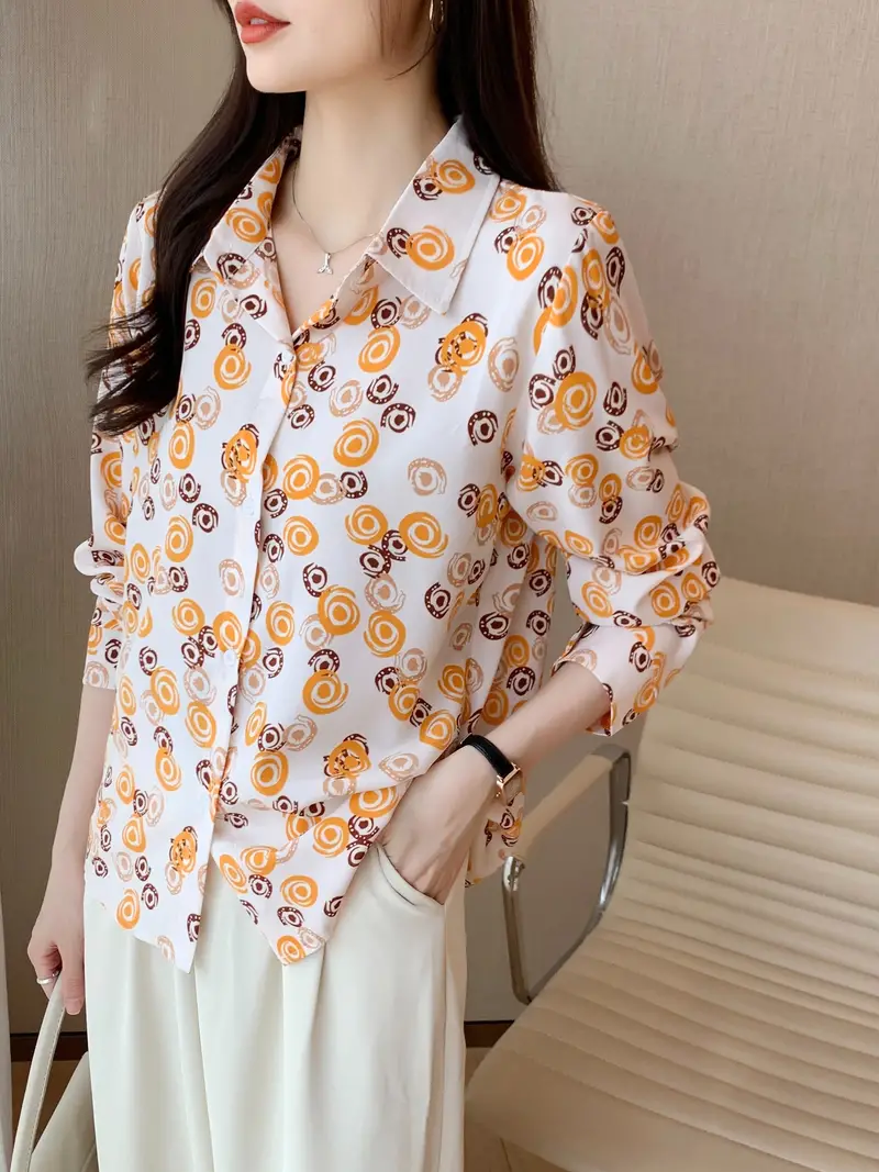 Women Relaxed Fit Fit Printed Formal Shirt Secondary image